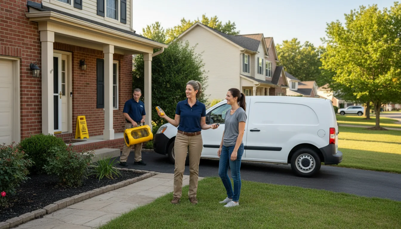 Residential water damage restoration in Frenchtown, NJ